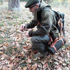 Decken Tragegurt / Packriemen mit Schultergurt aus Leder