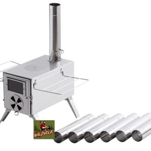 WALDVOLK „HÜTTENFEUER“ tragbarer Holzofen