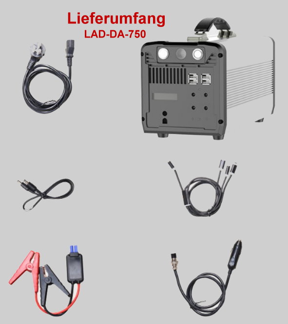 LAD-DA 750 mobile Tragbare Powerstation – Bild 4