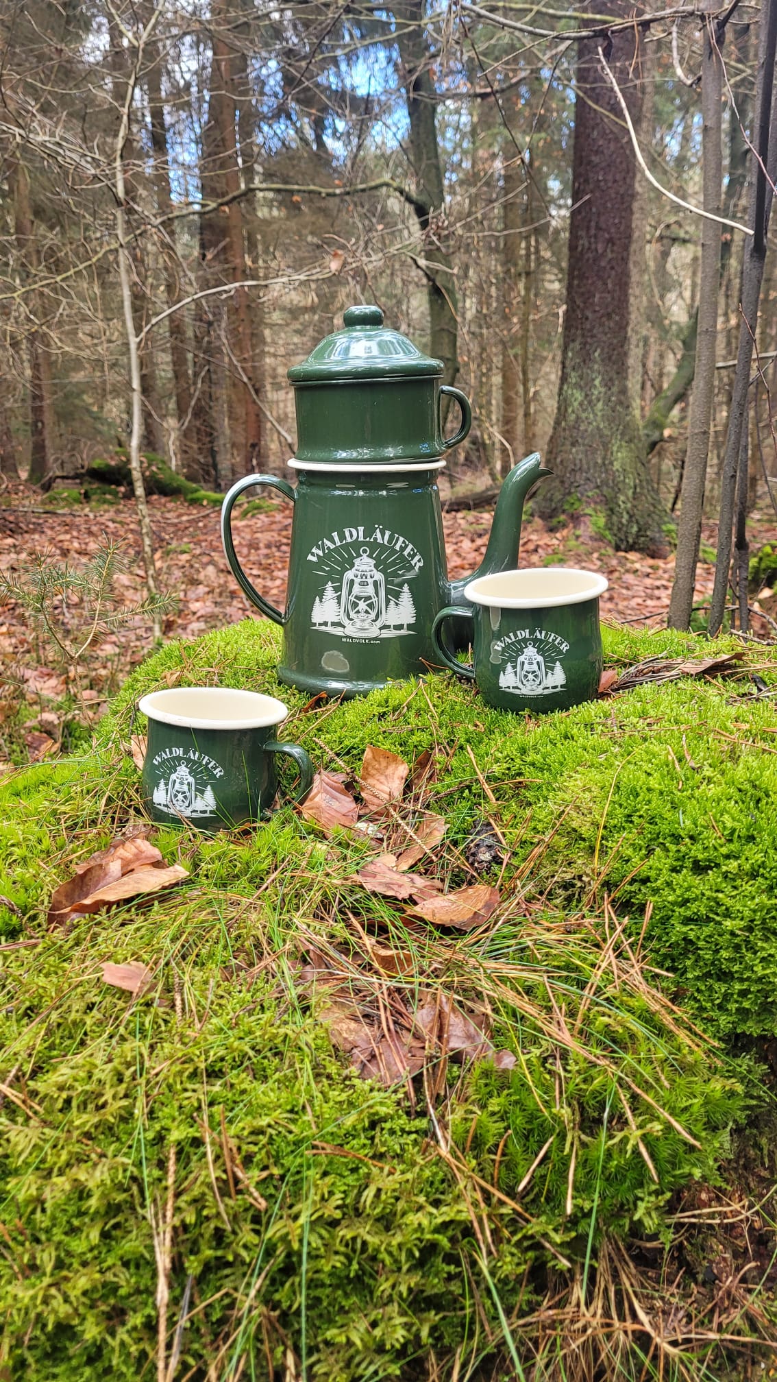Emaille Tasse WALDLÄUFER – Bild 5