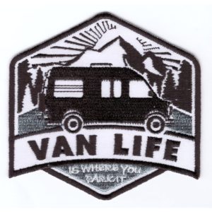 VAN LIFE CAMPER VAN WOHNWAGEN BULLI WILDCAMPER Patch Aufnäher - PATCH